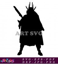 Star Wars Movie Character Silhouette Design SVG