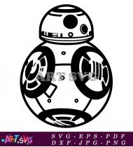 Star Wars BB-8 Robot Character Design SVG 1