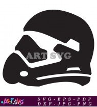 Star Wars Stormtrooper Character Helmet Design SVG 1