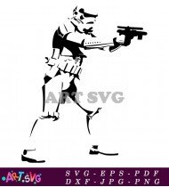 Star Wars Stormtrooper Silhouette Vector Graphic SVG