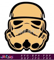 Stormtrooper Helmet Vector Illustration Star Wars SVG