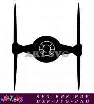 Tie Fighter Star Wars Silhouette Vector Icon SVG