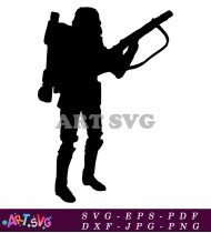 Star Wars Rebel Soldier Silhouette Vector SVG 2