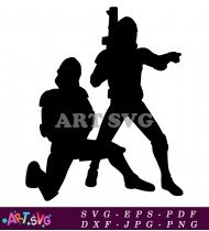 Rebel Alliance Stormtroopers Silhouette Design SVG