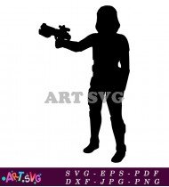 Star Wars Stormtrooper Silhouette Design SVG