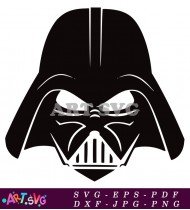 Darth Vader Helmet Mask Silhouette Image SVG