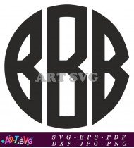 Star Wars Monogram Letter B Design SVG 1