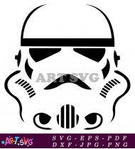 Star Wars Stormtrooper Face SVG