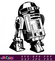 Vintage Star Wars Droid Character R2D2 SVG