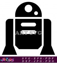 Retro Star Wars Character R2D2 Toy Droid SVG