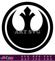 Star Wars Rebel Alliance Symbol Design SVG