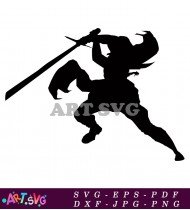 Star Wars Luke Skywalker Silhouette Vector SVG 1