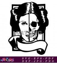 Princess Leia Star Wars Movie Character Art SVG