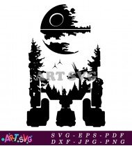 Death Star Star Wars Space Station Design SVG