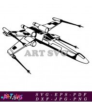 Star Wars X-Wing Fighter Spaceship Vector SVG