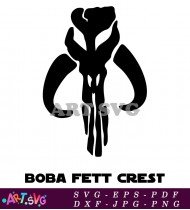 Boba Fett Mandalorian Crest Symbol Art SVG 1