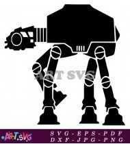 AT-AT Star Wars Silhouette Vector SVG