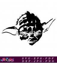 Yoda Star Wars Head Vector SVG