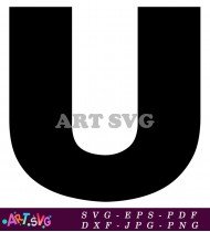 Black And White Alphabet Letter V Clipart SVG