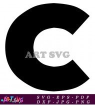 Free Printable Letter C Cutout Template SVG