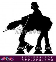 Star Wars AT-AT Walker Silhouette Graphic SVG