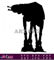 Star Wars AT-AT Walker Silhouette Vector SVG 2