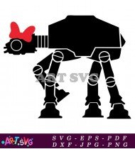 Star Wars AT-AT Walker Silhouette Vector SVG 3