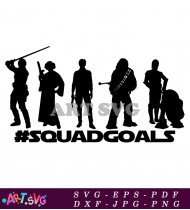 Star Wars Squad Goals Silhouette SVG