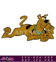 Scooby Doo Cartoon Character Looking Relaxed SVG