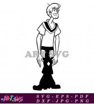 Cartoon Character Fred From Scooby-Doo SVG