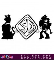 Cartoon Scooby-Doo With The Gang SVG