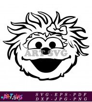 Sesame Street Big Bird Cartoon Character SVG 1