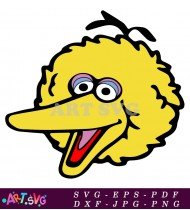 Sesame Street Big Bird Cartoon Clip Art SVG