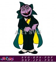 Sesame Street Count Von Count Clip Art SVG