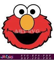 Elmo Cartoon Coloring Page Sesame Street SVG