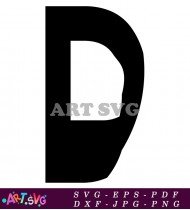 Sesame Street D Letter Printable Design SVG