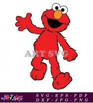 Elmo Sesame Street Plush Stuffed Toy SVG