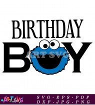 Sesame Street Cookie Monster Birthday SVG