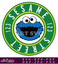 Sesame Street 123 Sesame Street Cookie Monster SVG