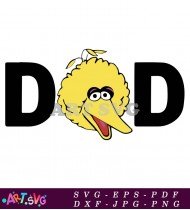 Big Bird Sesame Street Yellow Bird Character SVG