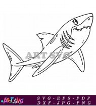 Shark Clipart Free Download Black And White SVG