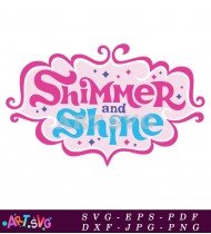 Shimmer and Shine Cartoon Character Coloring Pages Images SVG 2