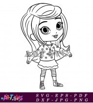 Shimmer and Shine Coloring Pages Easy SVG