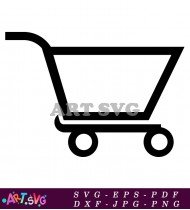 Shopping Cart Icon With Realistic Look SVG