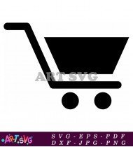 Vector Cart Icon With Simple Style SVG