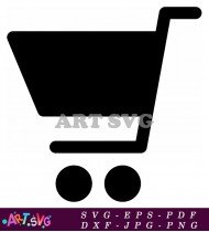 Shopping Cart Icon With Simple Style Illustration SVG 9