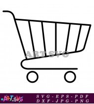 Shopping Cart Icon In Simple Style SVG