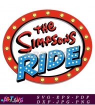 The Simpsons Ride Amusement Park SVG