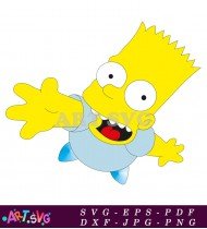 Bart Simpson Character Coloring Pages SVG