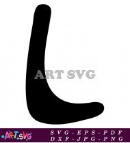 Free Black and White Letter L Clipart SVG